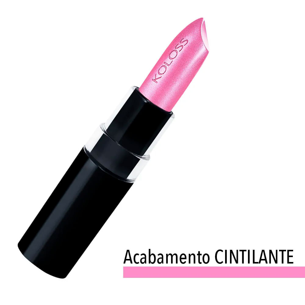 Miniatura Batom LIPstick Koloss Makeup Cor 137 Rosa Laquê