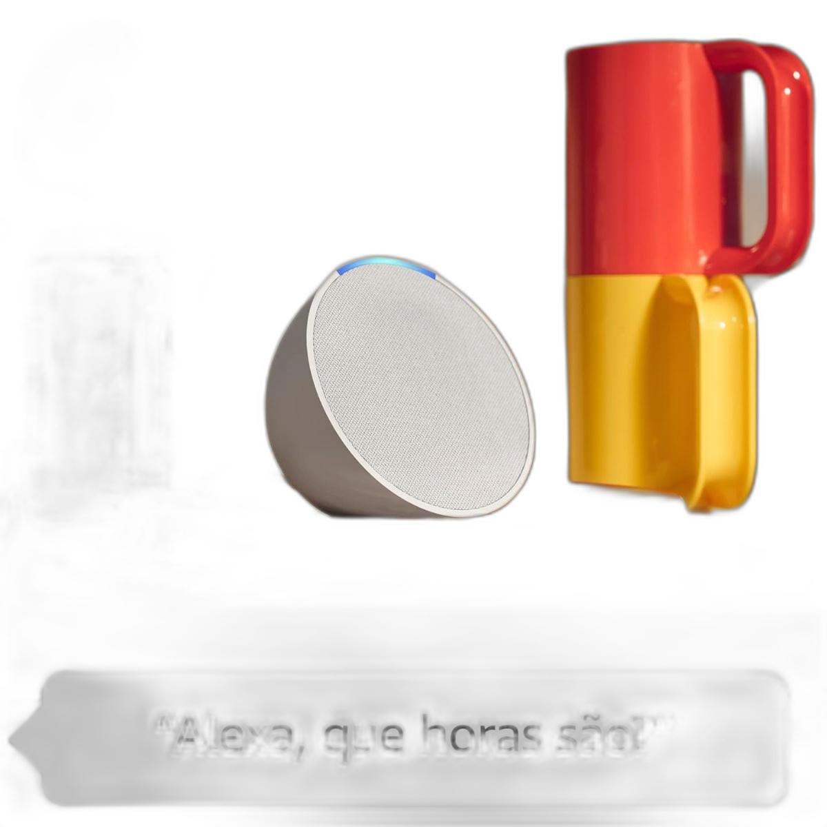 Miniatura Echo Pop Inteligente Alexa Controle Por Voz Assistente