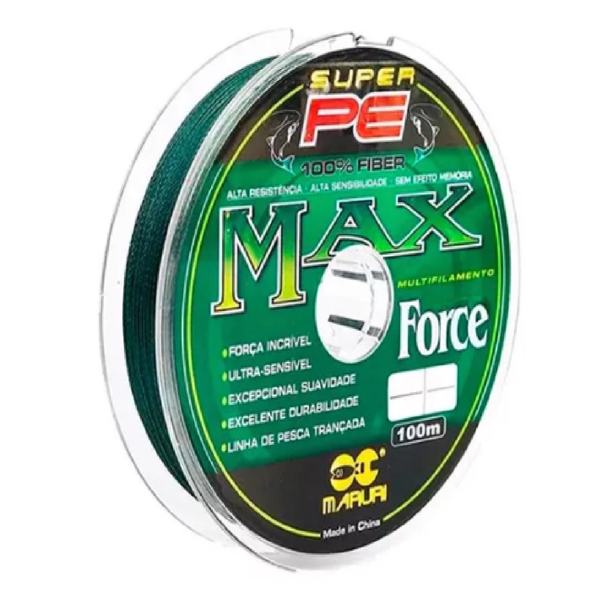 Miniatura Linha Pesca Multifilamento Maruri Max Force 4X 0.35Mm - 100M