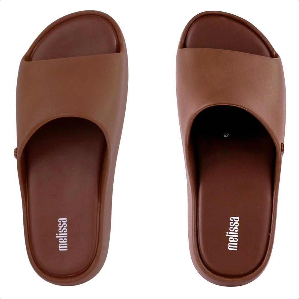 Chinelo Slide Melissa Free Plataforma Feminina Marrom / Marrom - 33/34