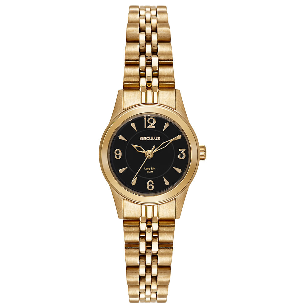 Relógio Feminino Aço Dourado