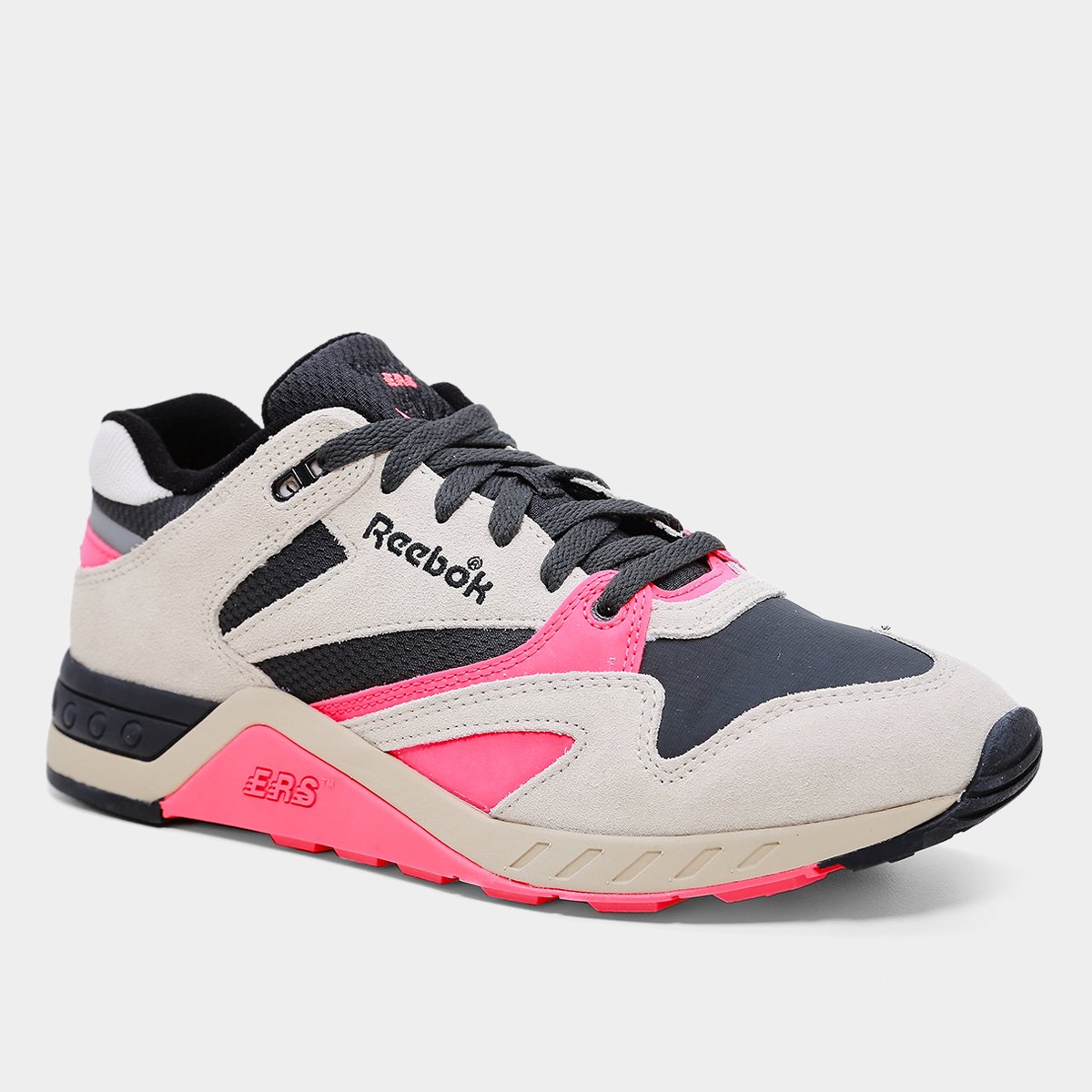 Miniatura Tênis Reebok ERS 4000 Masculino Bege+Rosa - 39