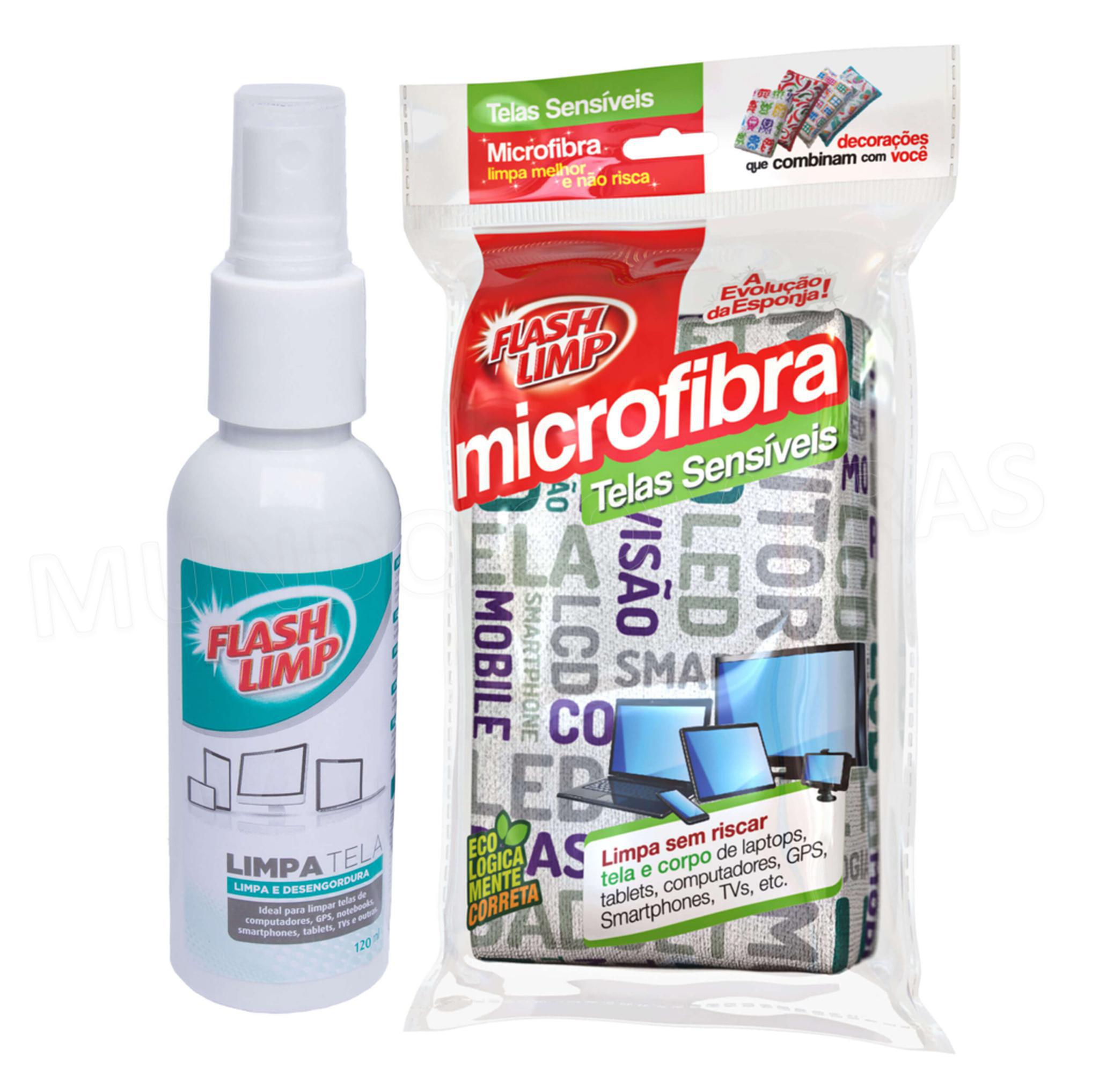Kit Limpa Tela Flash Limp 120Ml