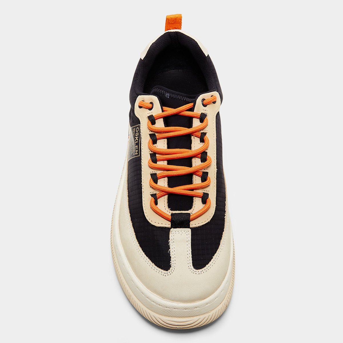 Miniatura Tênis Couro Osklen Hybrid Sprint Masculino Preto+Laranja - 43