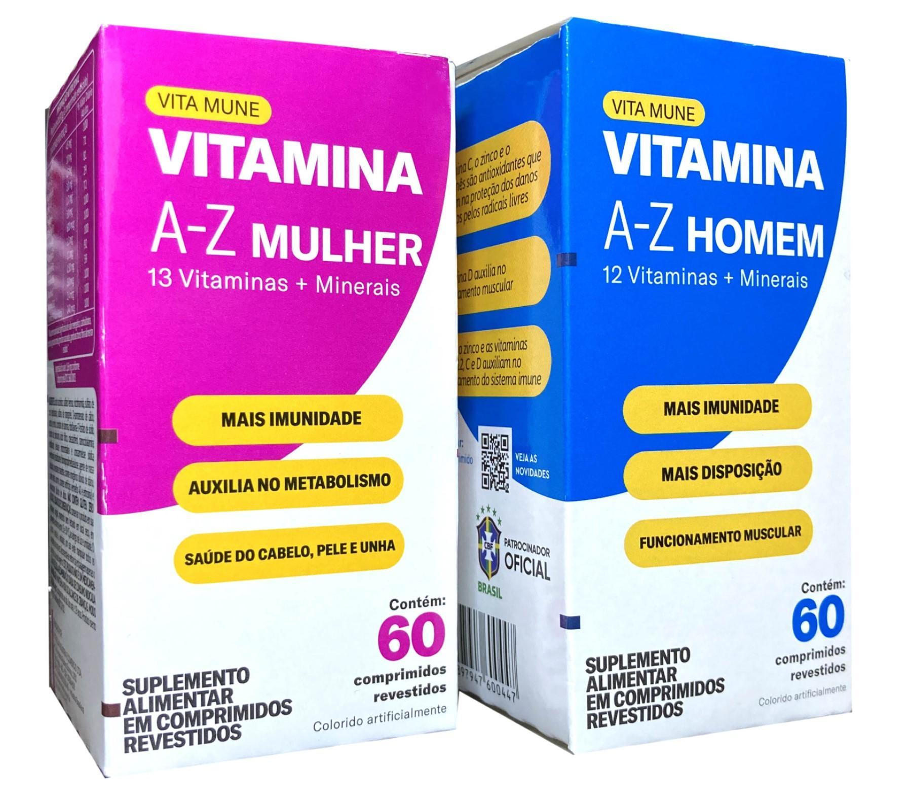 Kit Vitamina A-Z Homem E A-Z M… | Shopping do Inter