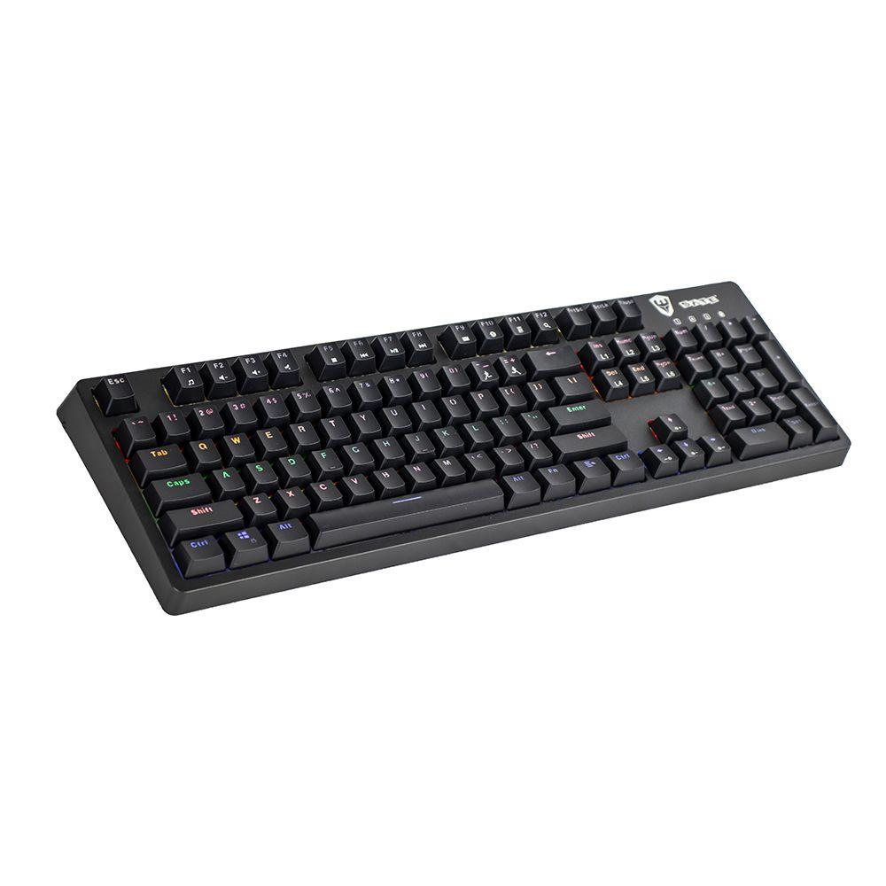 Miniatura Teclado Mecânico Gamer Sate K6 Switch Blue RGB USB