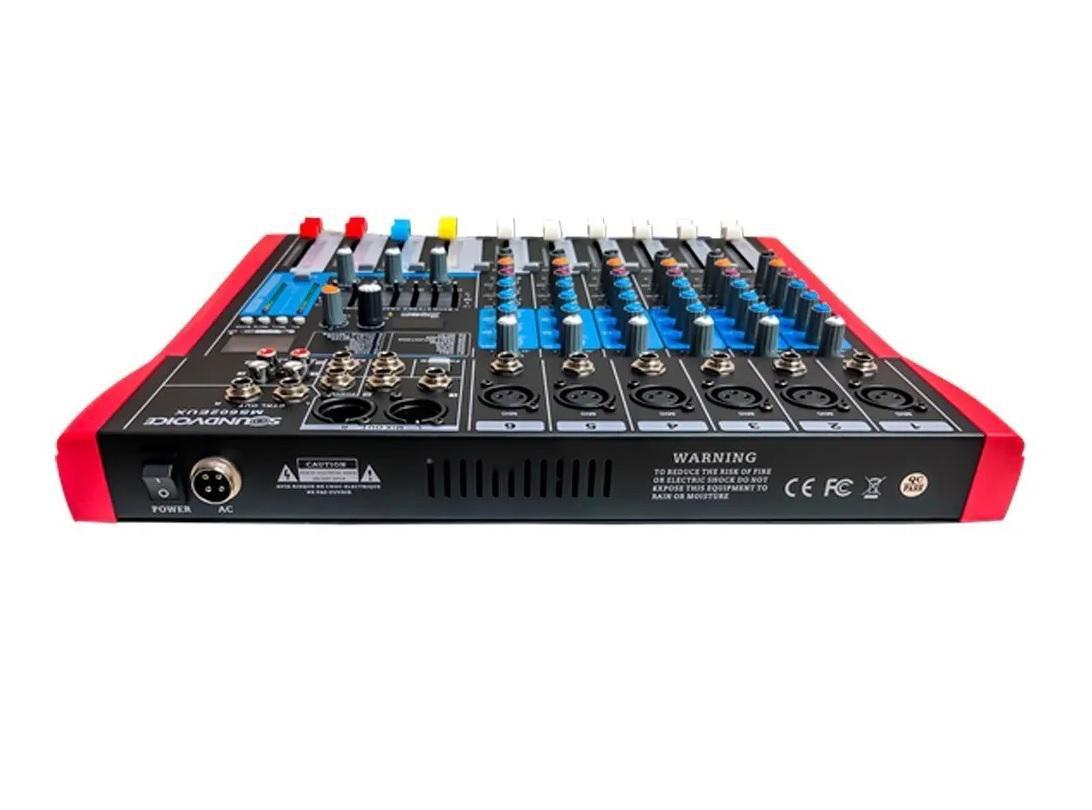 Miniatura Mesa De Som Soundvoice Ms-602Eux Bluetooth 6 Canais