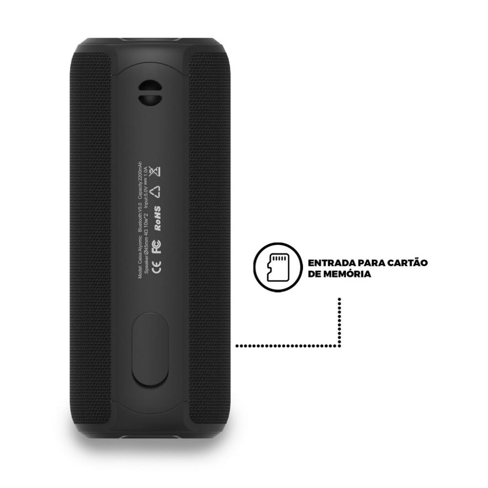 Miniatura Caixa de Som Bluetooth Atomic 20w - Gshield