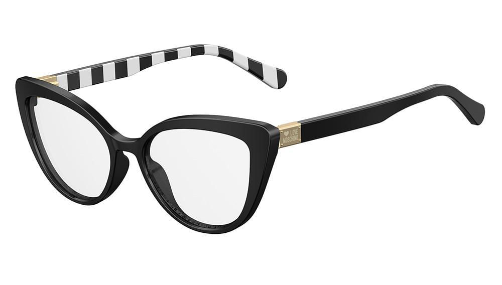 Miniatura óculos Love Moschino Feminino Mol500 Preto/Branco