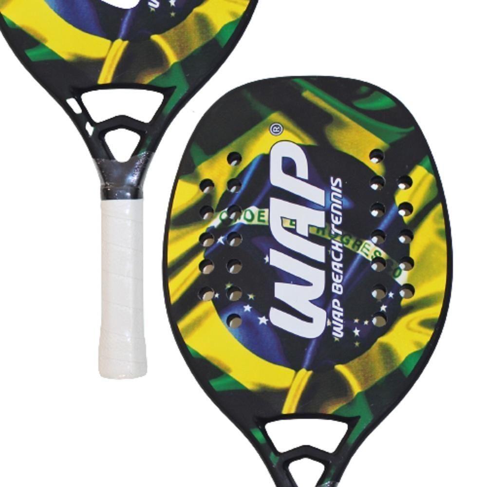 Miniatura Raquete Beach Tennis Wbt Kevlar Com Fibra Carbono Brazilian 2021 Profissional