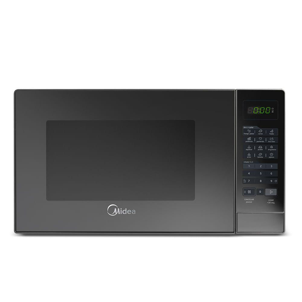 Micro-ondas Midea 20L Porta Espelhada Minuto Fácil Prata MRAE22 220V