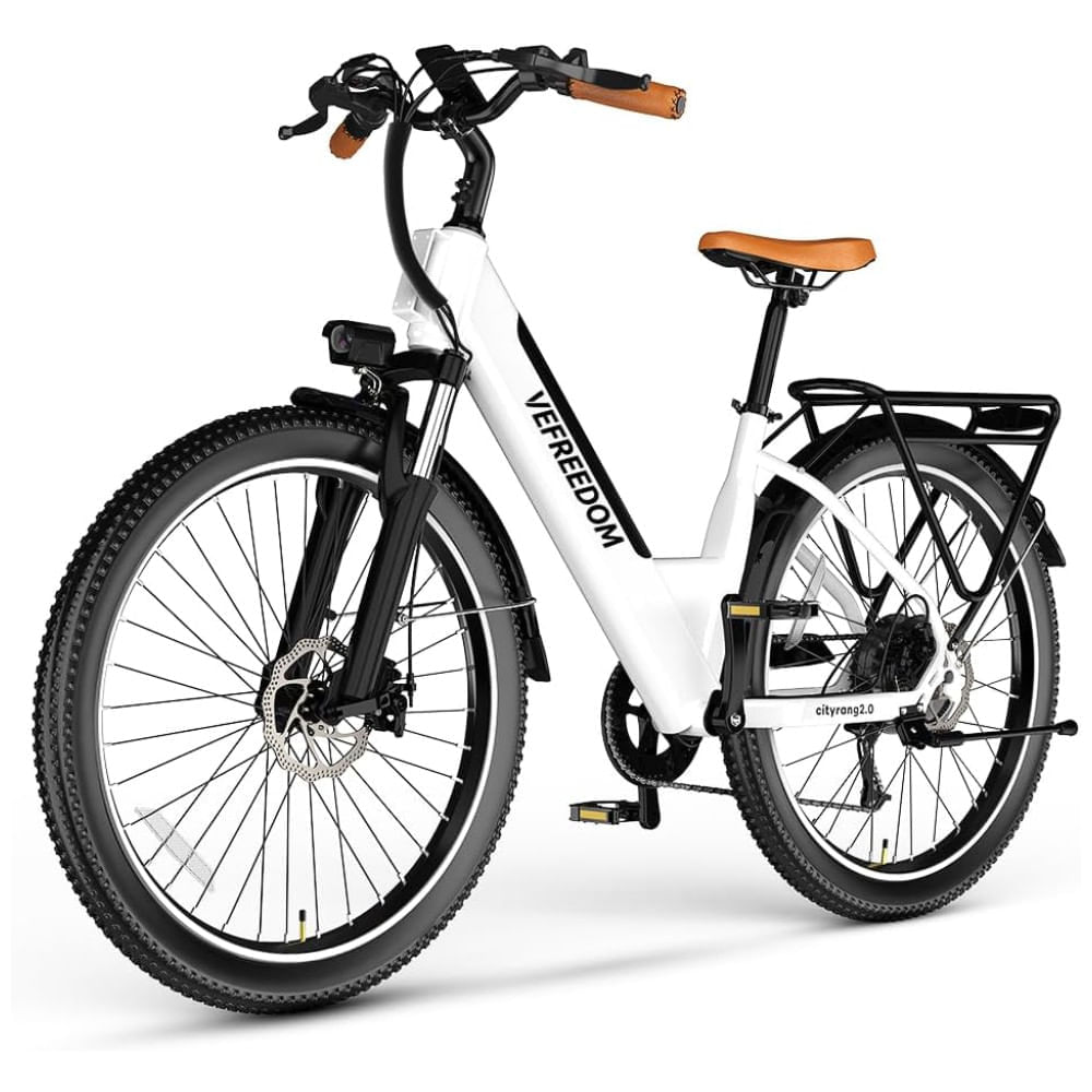 Miniatura Bicicleta Elétrica Cityrang 2.0, Motor 1000W Pico, Bateria 48V 15Ah, 112 km Autonomia, 25 MPH, Freio a Disco, 7 Marchas, Display LCD, 5 Modos de