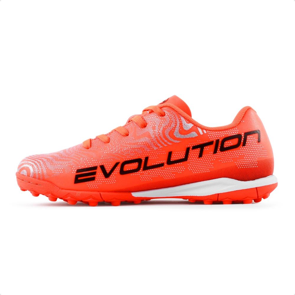 Miniatura Chuteira Society Joma Evolution JR Laranja / Cinza - 33