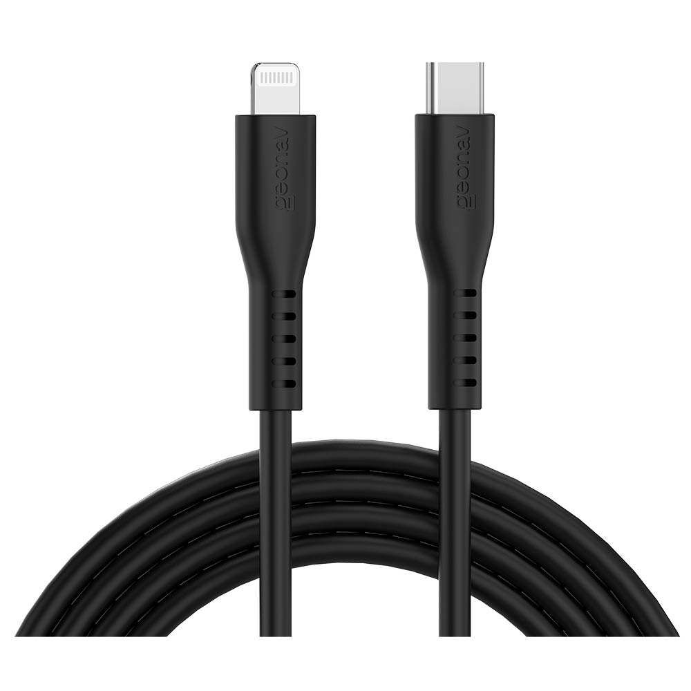 Miniatura Cabo USB-C para Lightning Geonav Preto - ESLICSBK