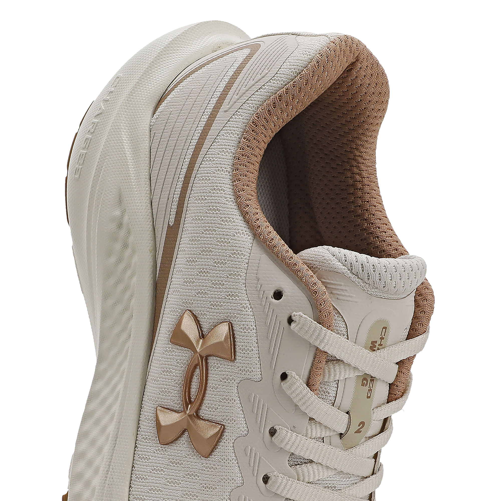 Miniatura Tênis de Corrida Under Armour Charged Wing 2 Feminino 34 Cinza