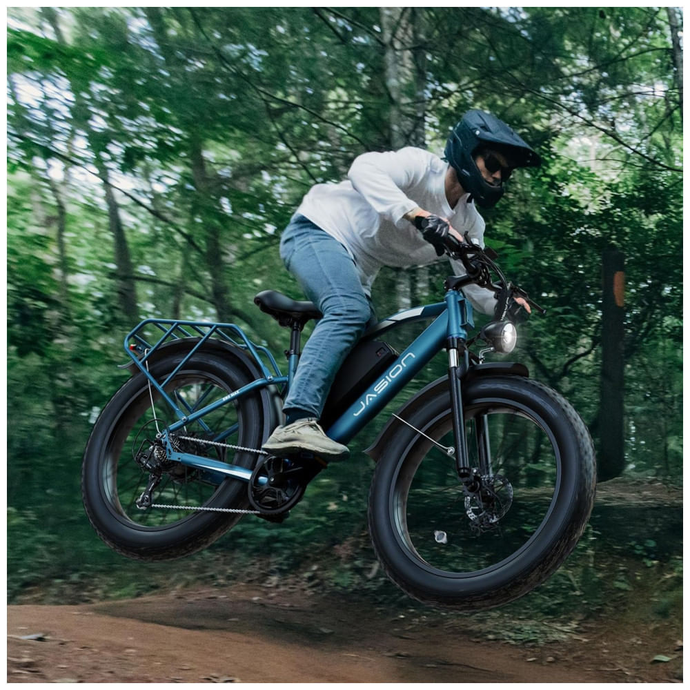 Bicicleta Elétrica Jasion EB5 MAX para Adultos com Motor de Pico de 1500W, Bateria de 48V 15Ah 720Wh, Bicicleta Elétrica de Montanha com Pneus 26 x 4,