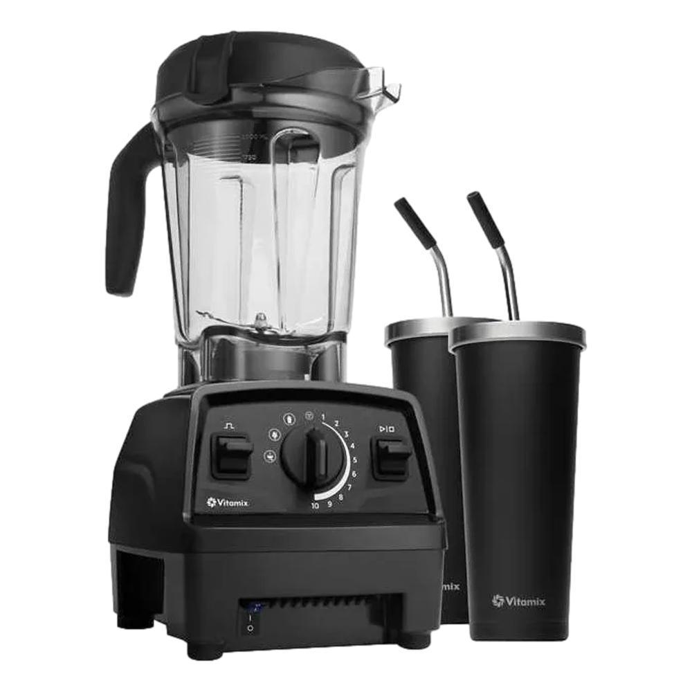 Miniatura Vitamix E-520 Liquidificador Com 2 Copos E Canudos Cor Preto