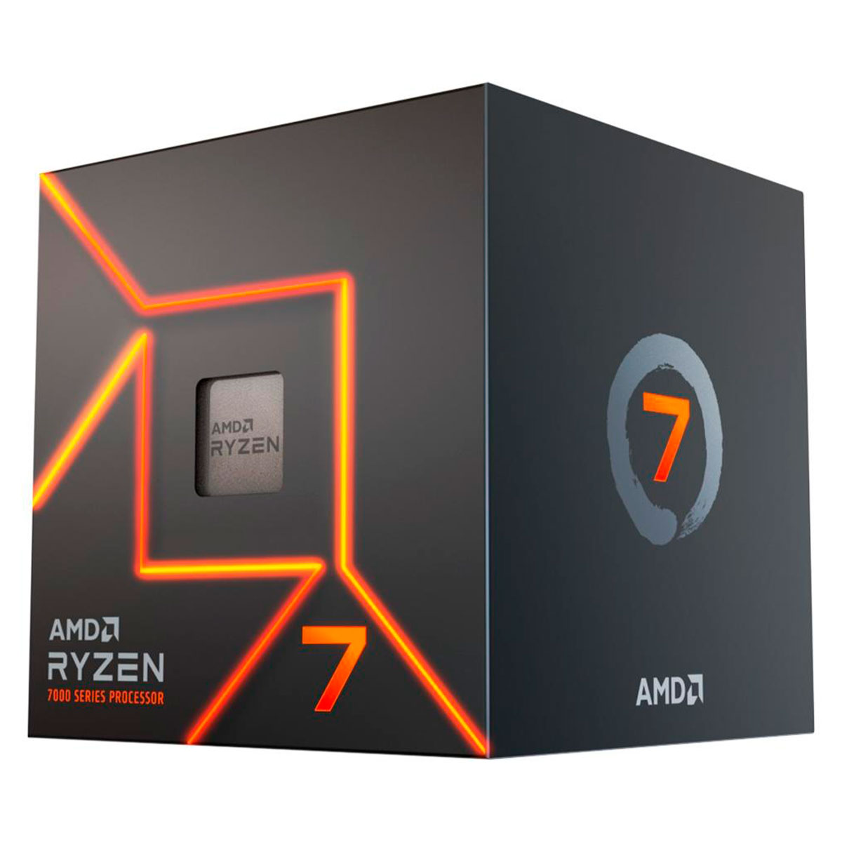 Processador AMD Ryzen 7 7700, 3.8GHz (5.3GHz Boost), Zen 4, Cache 40MB, AM5, Vídeo Integrado Radeon