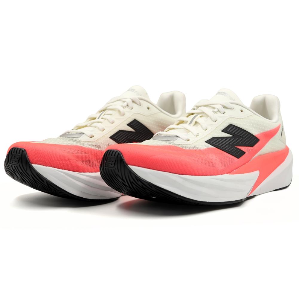 Miniatura Tênis New Balance Fuelcell Rebel V5 Masculino BRANCO/CORAL - 38
