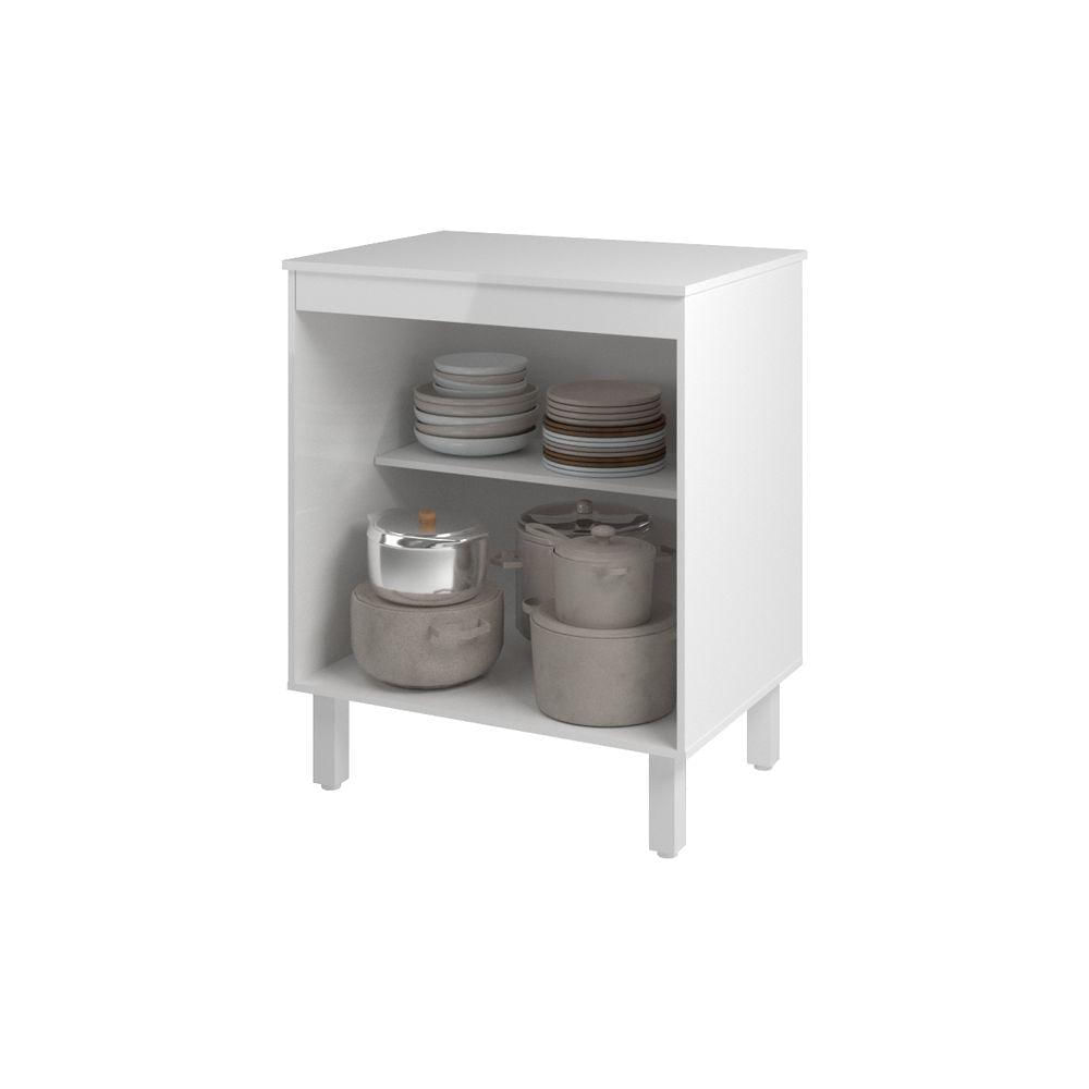 Miniatura Balcão Multiuso Armário Para Cozinha Microondas Forno Jane Mobília Decor Branco