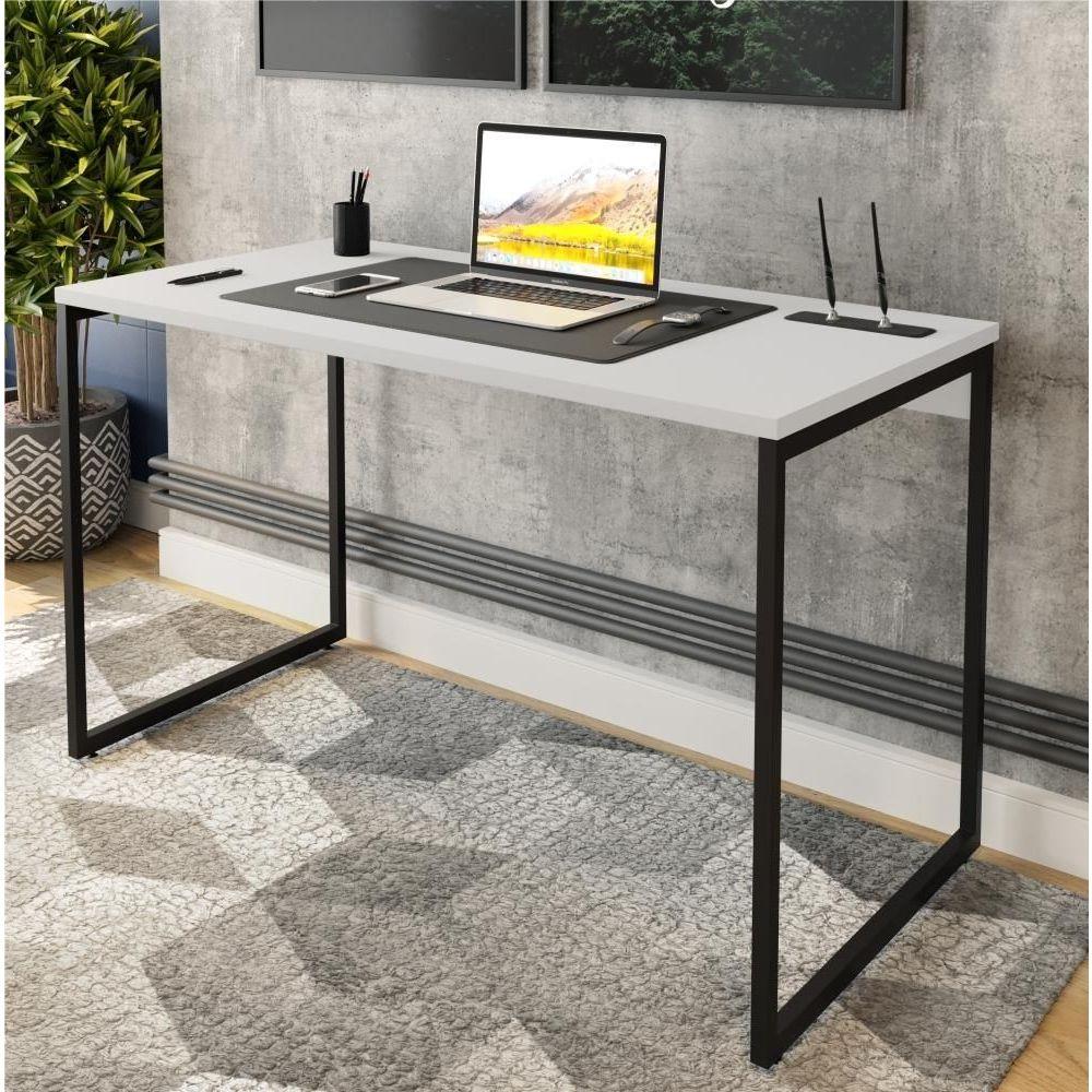 Jogo De Escritório Mila Branco Preto