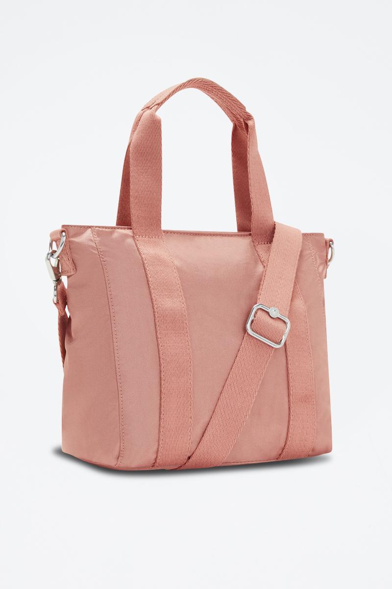 Miniatura Bolsa Kipling Asseni Pequena Transversal Rosa 4 Divisórias