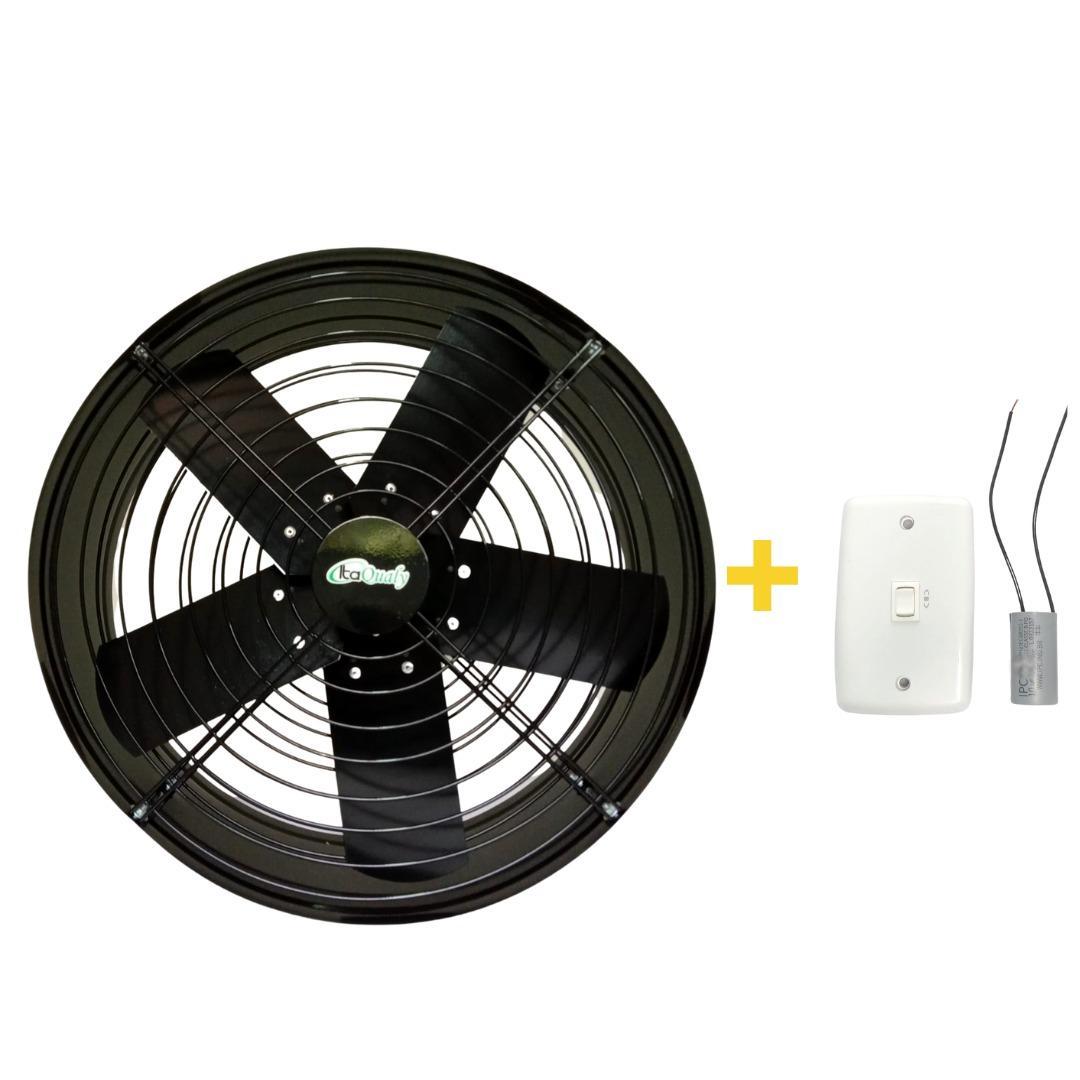 Miniatura Exaustor Embutir 50Cm Parede De Cozinha E Churrasqueira