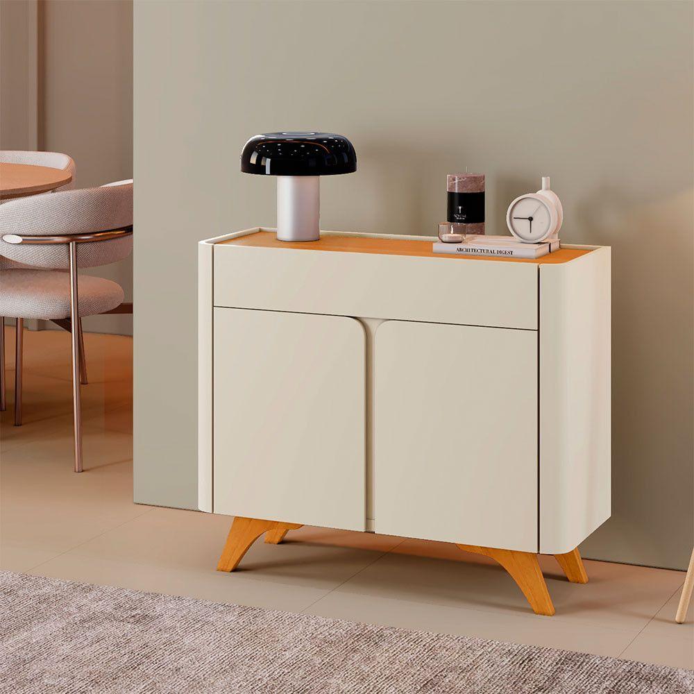 Miniatura Buffet Aros 02 Portas 920 Mavaular Off White Com Naturalle