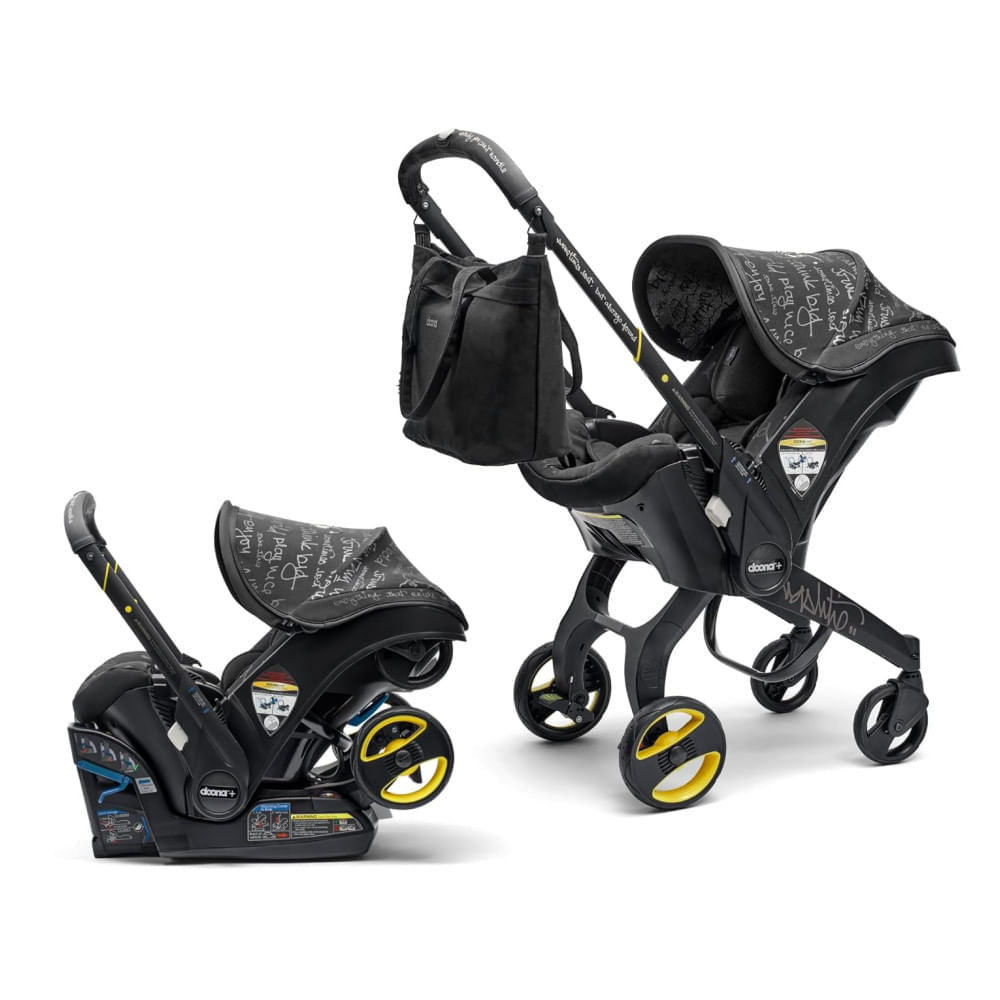 Miniatura Carrinho de Bebê e Cadeirinha para Carro Doona, Edição Limitada Vashtie - Sistema de Viagem 2 em 1