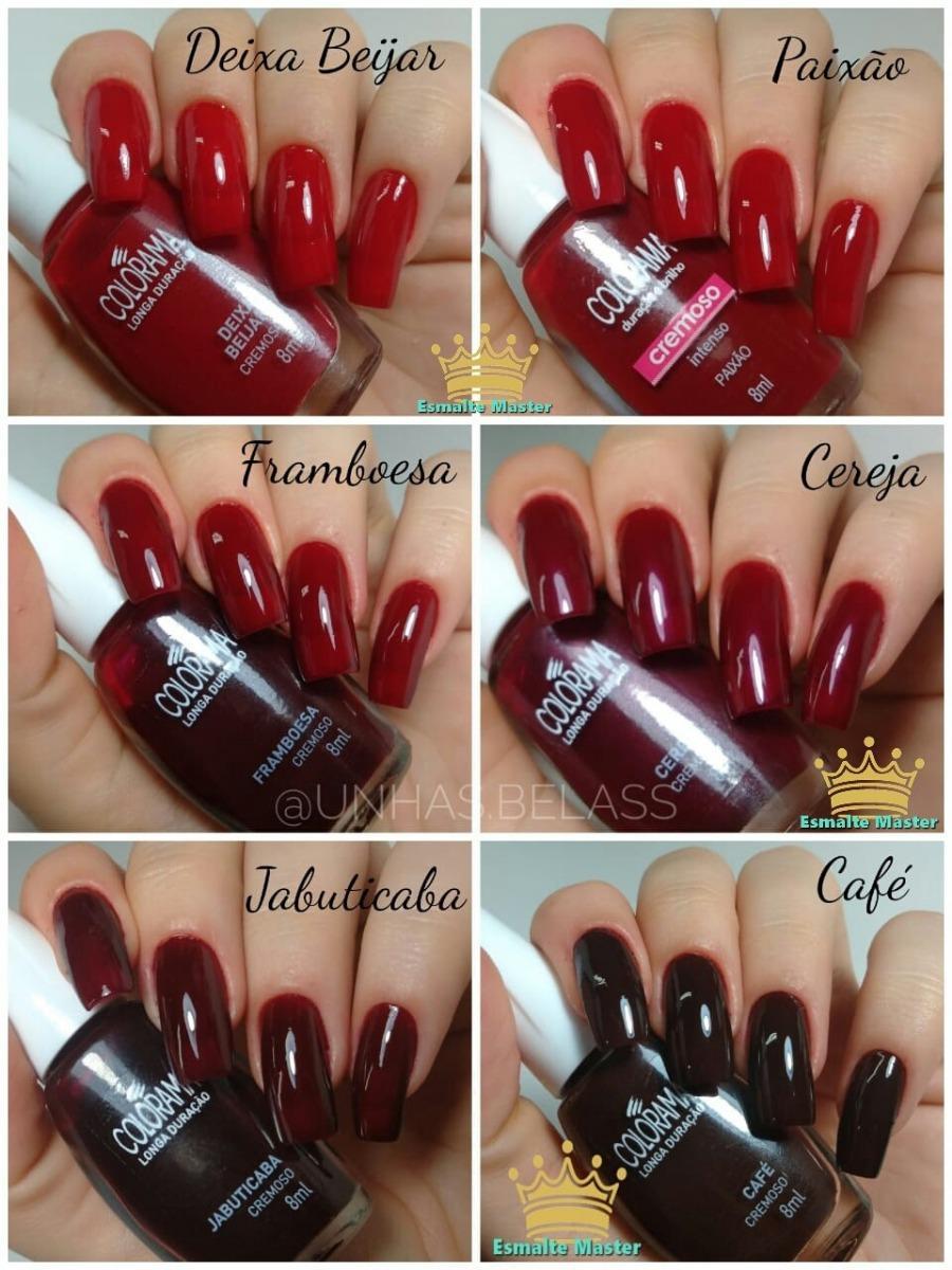 Kit Esmalte Colorama com 30 Cores Diferentes.