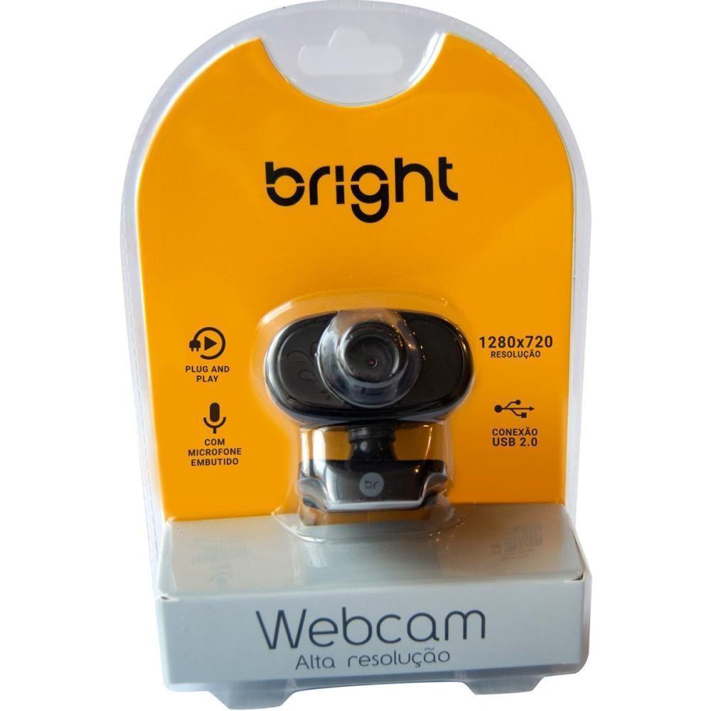 Miniatura Câmera Webcam Bright Com Microfone 1080X720P Usb Preto Wc575