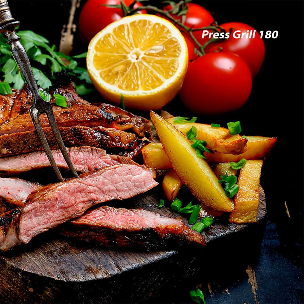 Grill e Sanduicheira Premium PG-02 Preto/Inox 1800W S-07 Mondial 127V