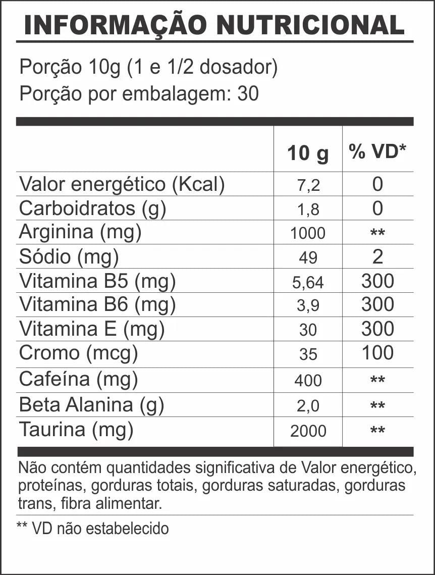 Miniatura V9 Pump Pré-Treino Intenso 300G Acai & Guarana Black Skull
