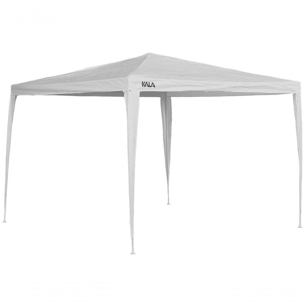 Miniatura Tenda Praia Gazebo Barraca 3x3 Branca Camping Bco Aço Kala