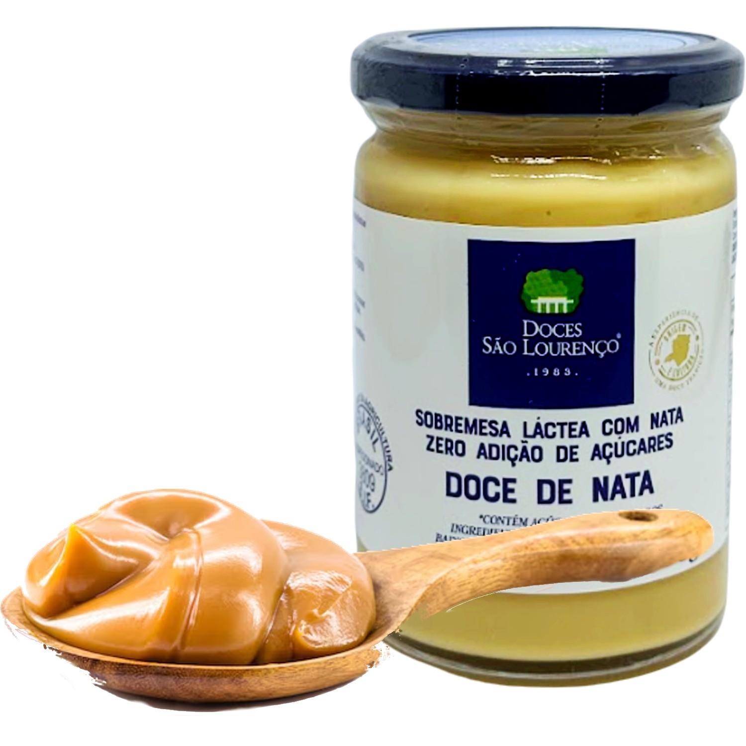 Miniatura Kit 3Un Doce De Nata Zero Adição De Açucar Sao Lourenco 390G