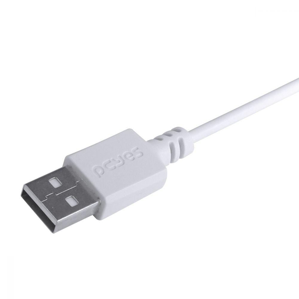 Miniatura Cabo Para Celular Usb A 2.0 Para Usb Tipo C 1 Metro Branco - Puacb-01