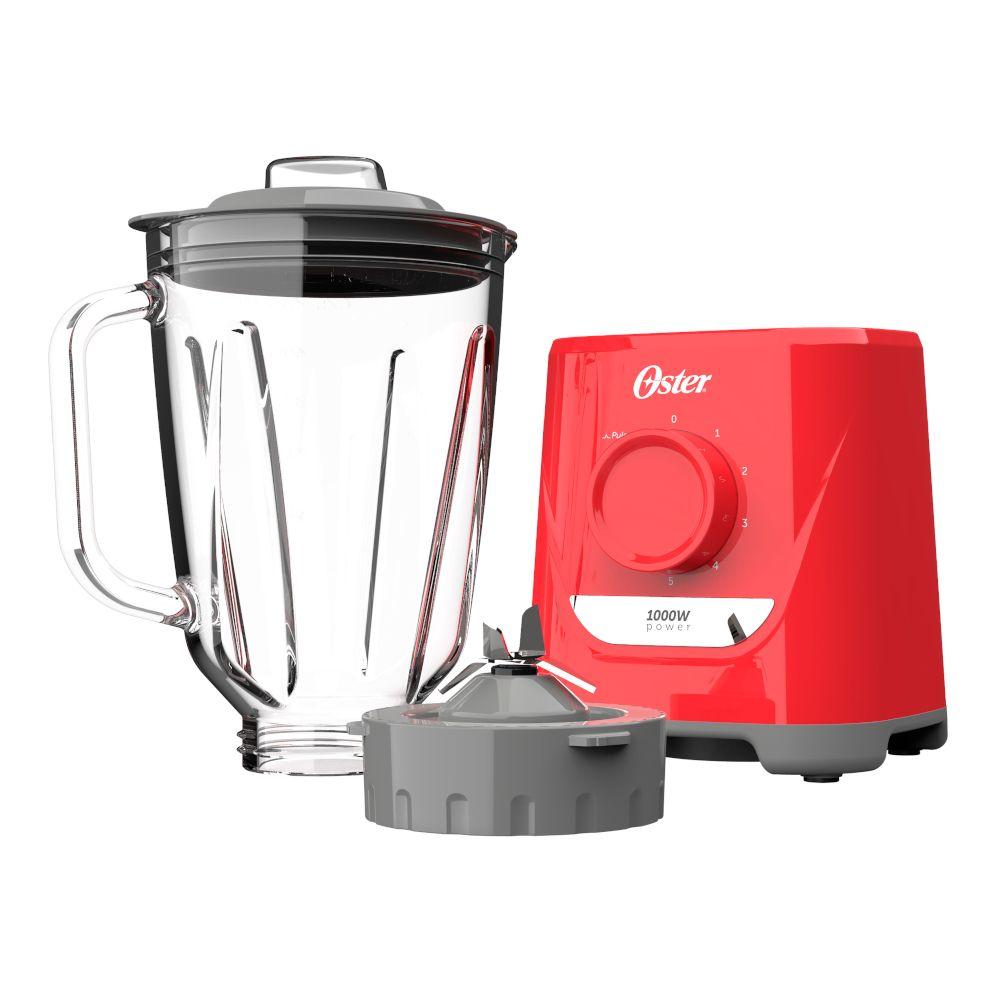 Miniatura Liquidificador Oster Jarra de Vidro 1,7 Litros Vermelho 1000W 220V OLIQ501-220 220v