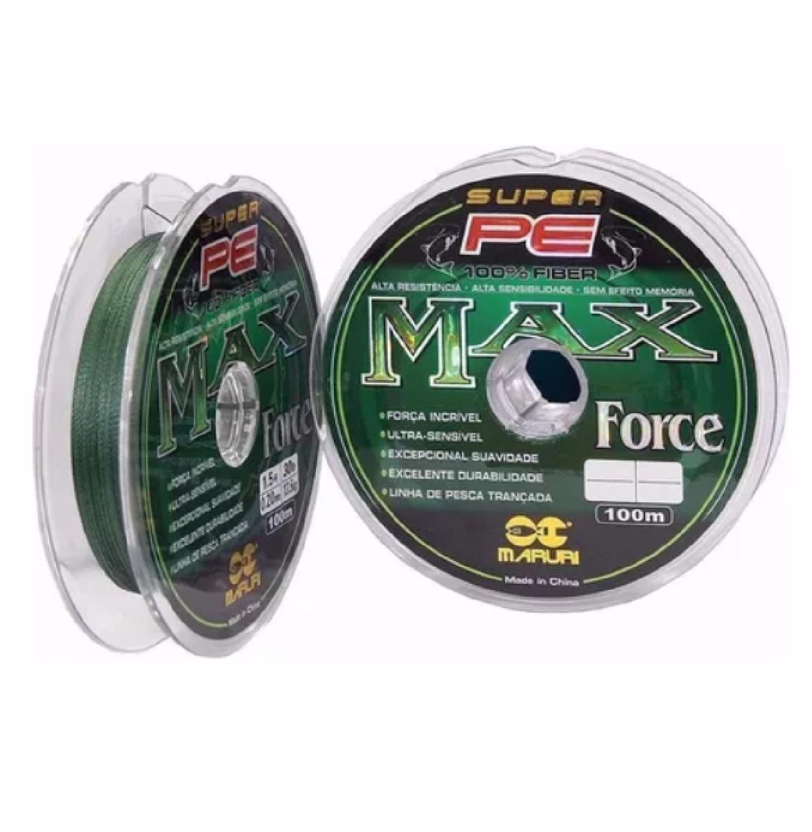 Miniatura Linha Pesca Multifilamento Maruri Max Force 4X 0.35Mm - 100M