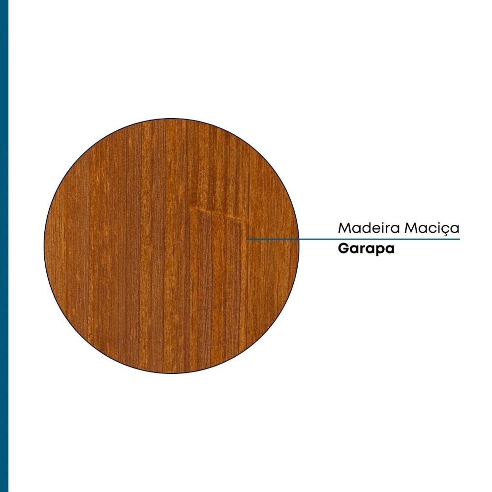 Miniatura Cristaleira Madeira Maciça 2 Portas 4 Prateleiras Rinno Artemobili Garapa