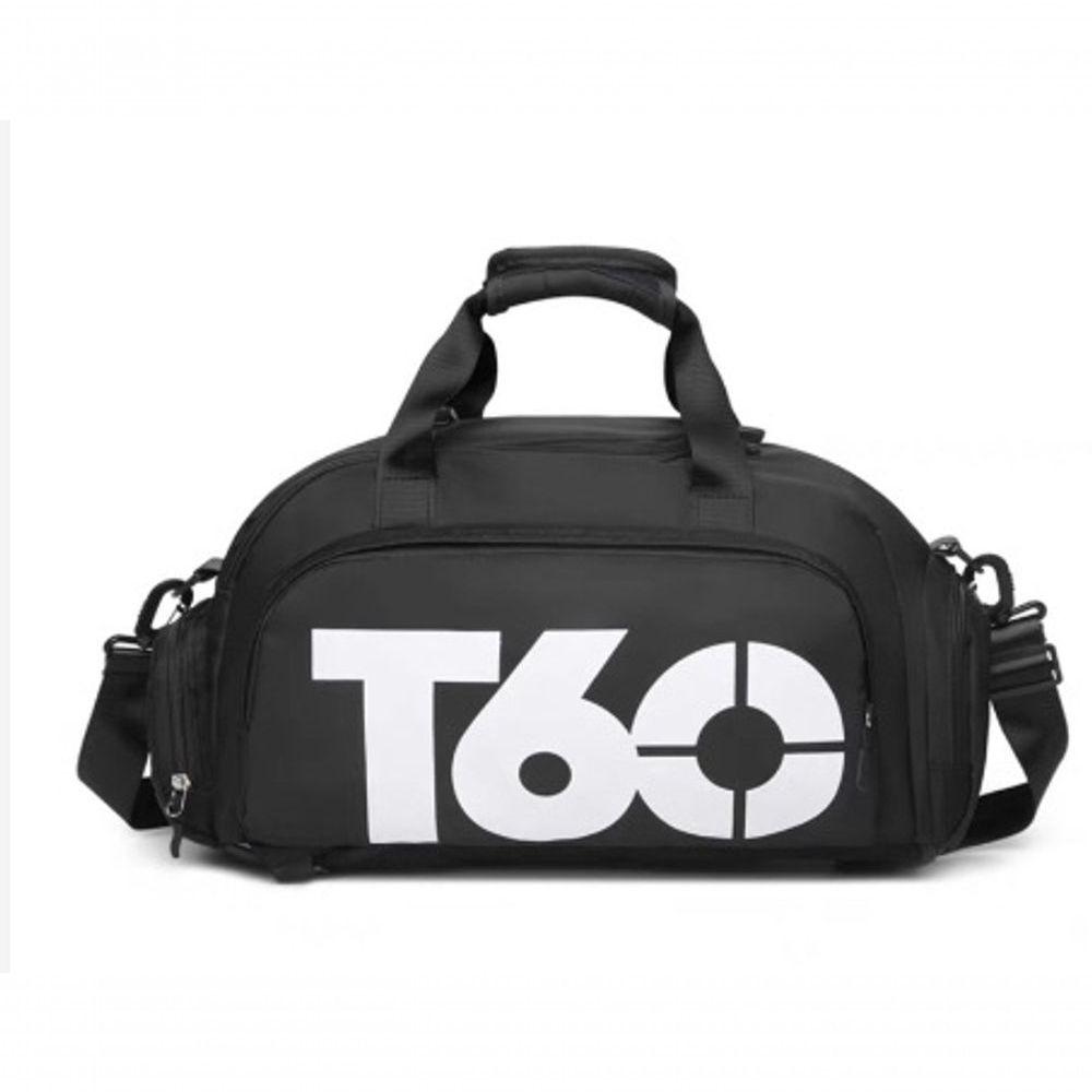 Miniatura Bolsa Academia Fitness Mala De Viagem Mochila Transversal Treino Gênero Preto