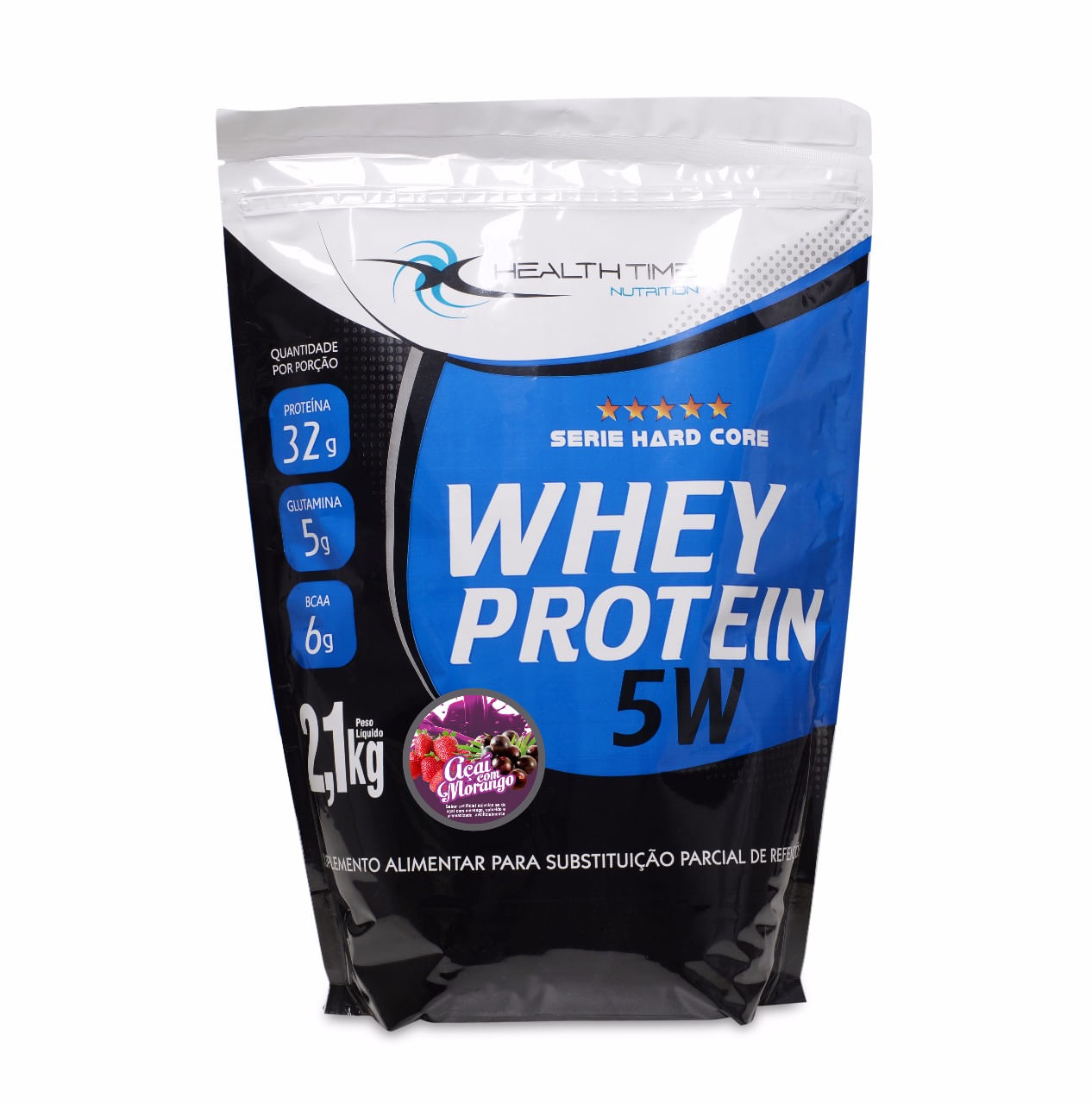 Miniatura Whey Protein 2kg - Health Time - Baunilha