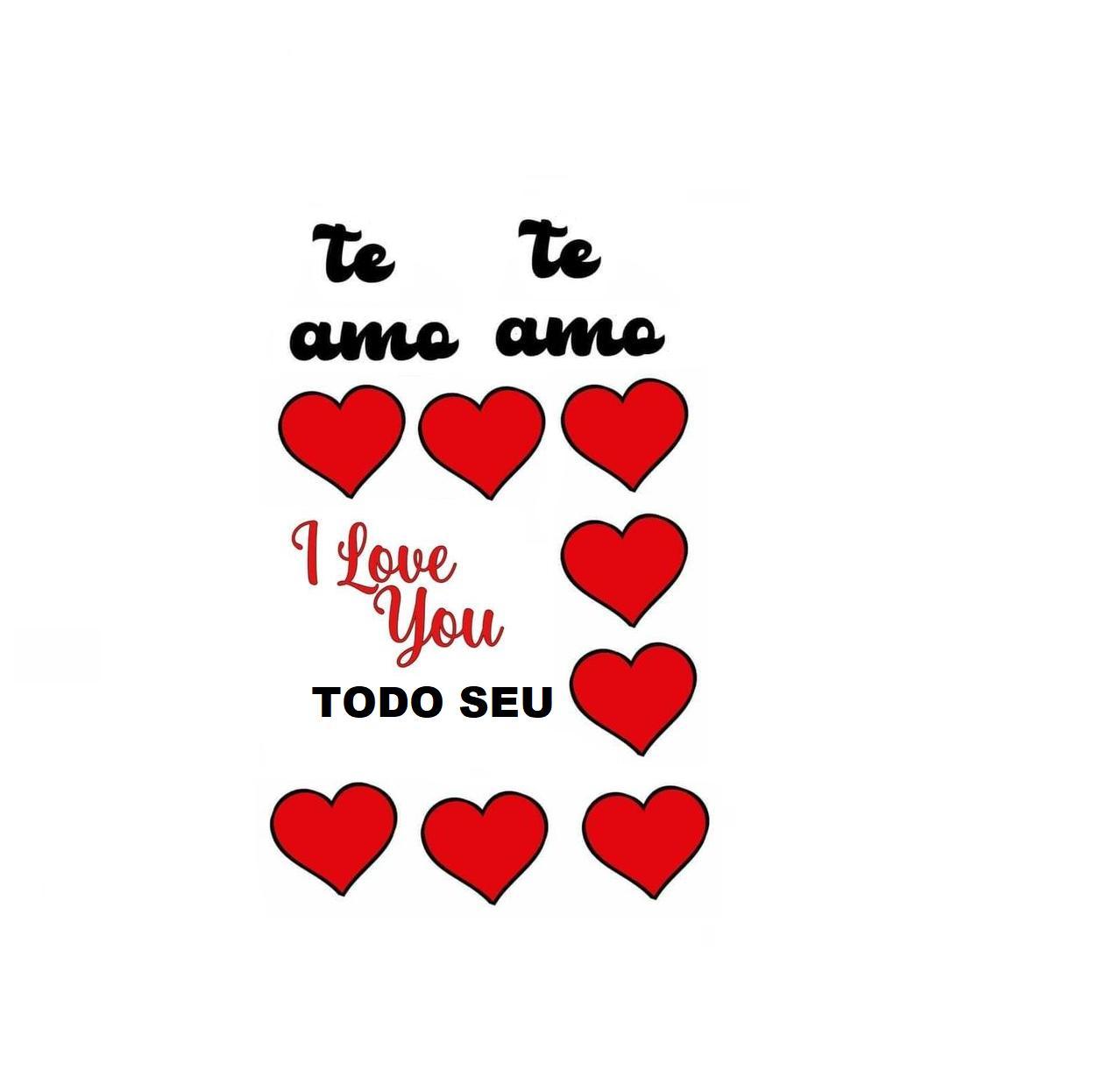 Miniatura Tatuagem Temporária Namorados Declaração Coração