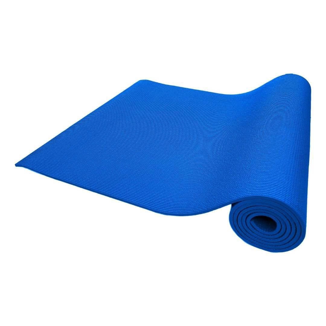 Miniatura Tapete De Yoga E Pilates Pvc Azul 200Cm X 61Cm X 5Mm