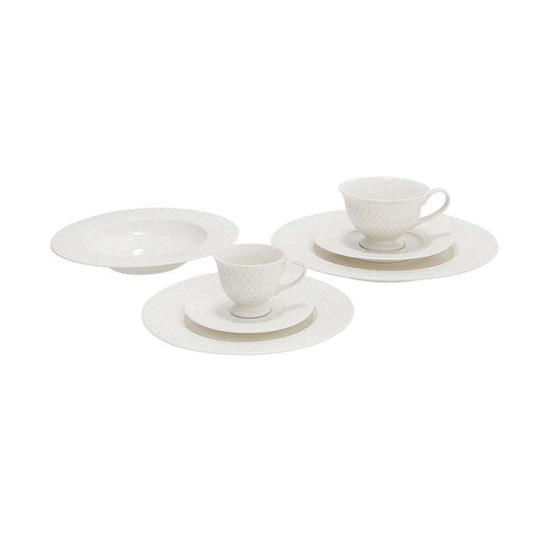 AP JANTAR ECLAT 42 PCS BR NTCY Aparelho de Jantar, Chá e Café Eclat 42 Peças - Home Style