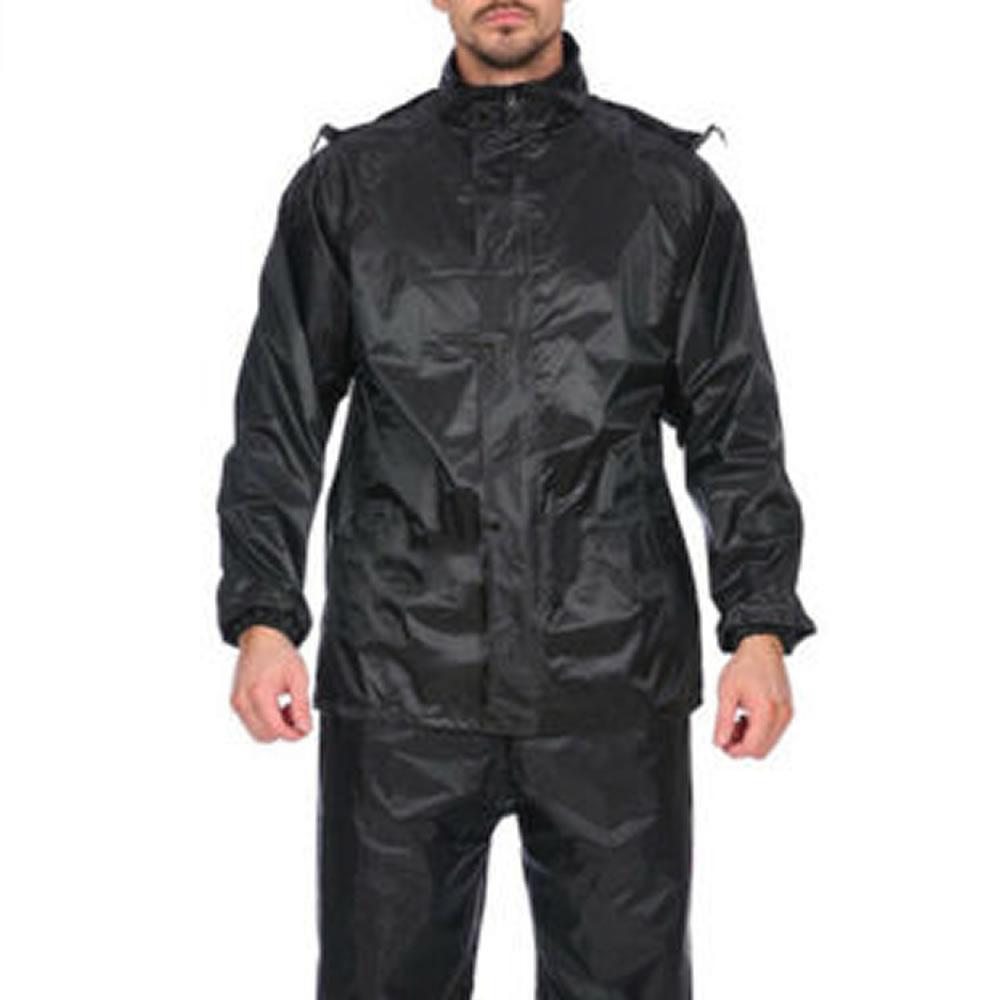 Miniatura Conjunto Capa De Chuva Motoqueiro Com Faixa Luminosa E Capuz