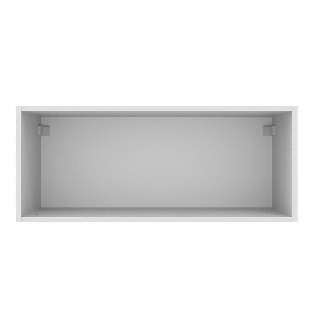 Miniatura Armário Aéreo 80Cm 1 Porta Basculante Branco Branco