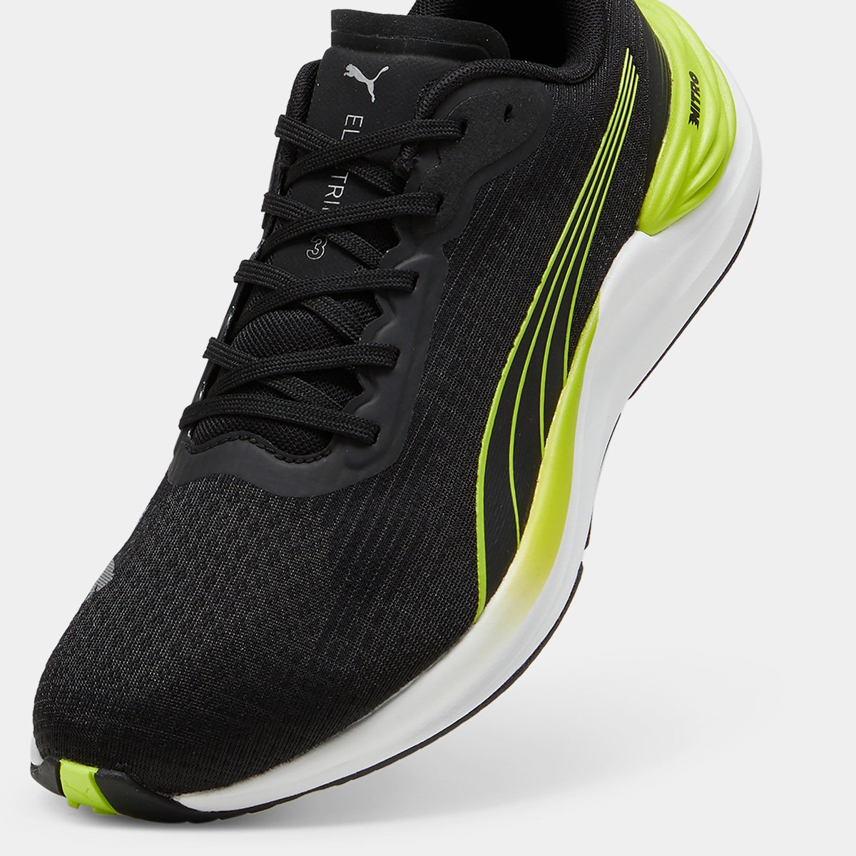 Tênis Puma Electrify Nitro 3 Masculino Preto+verde - 39