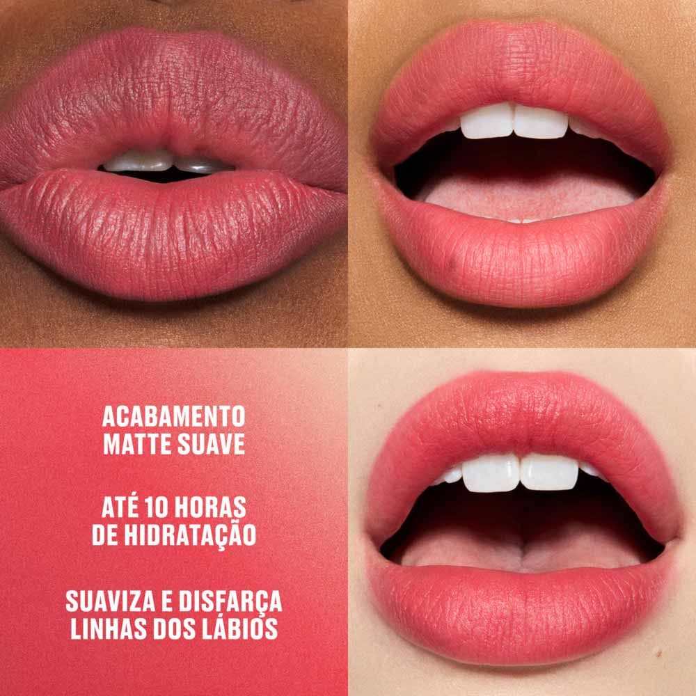 Miniatura Batom Matte Hidratante MAC Powder Kiss A Little Tamed