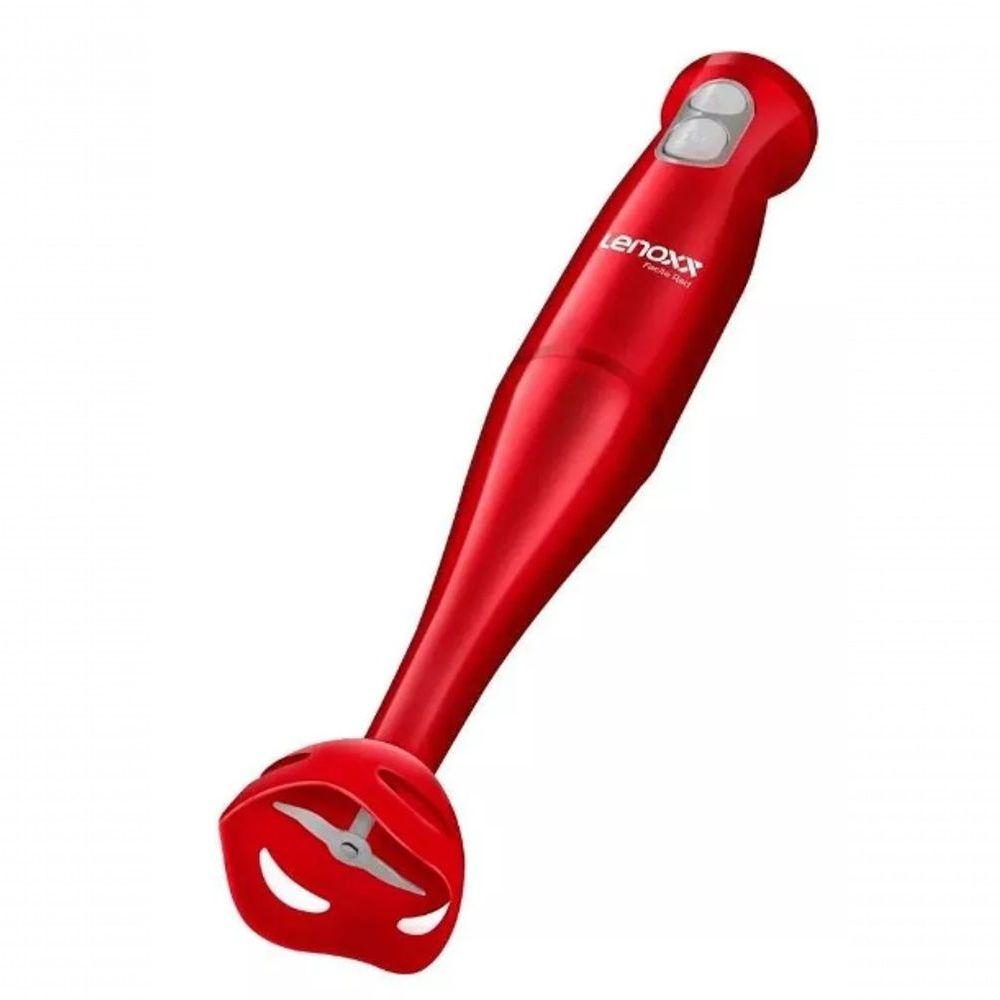 Miniatura Mixer Lenoxx 200w Red Drink Shake Dupla Velocidade 220V