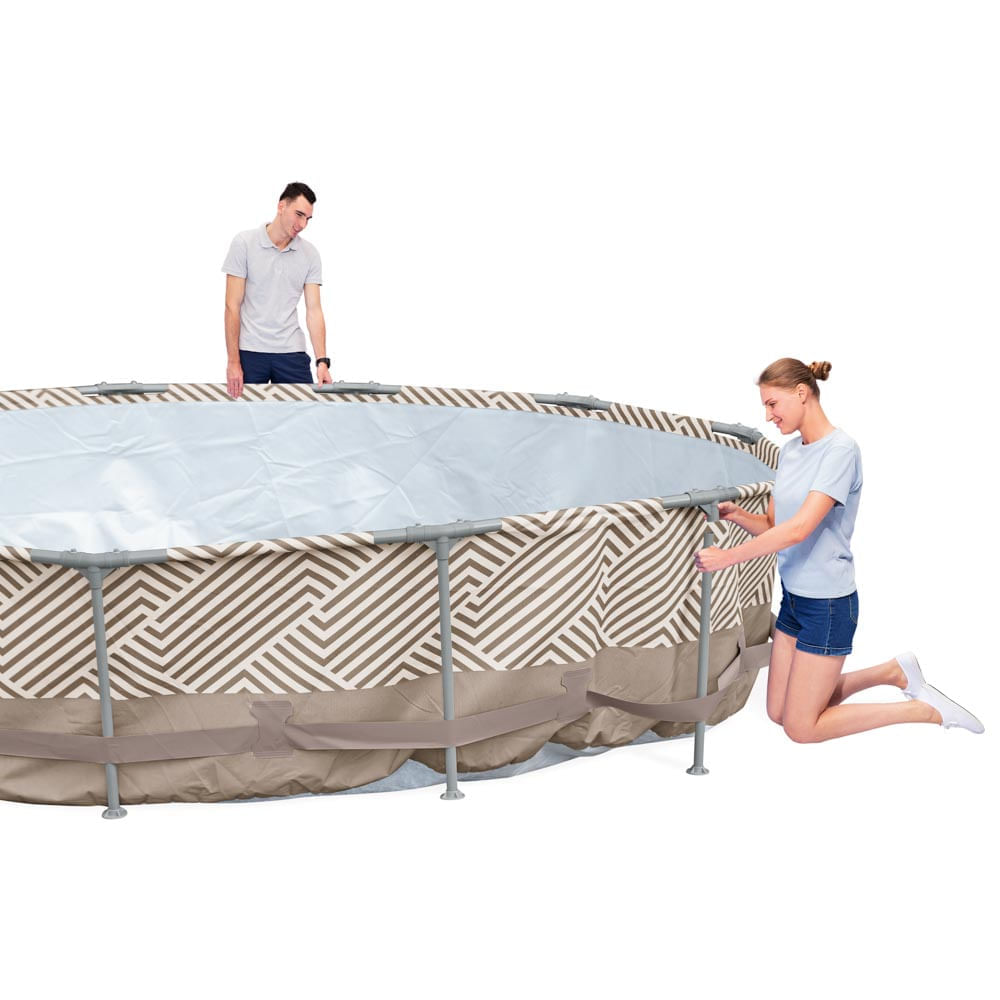 Piscina Redonda Estrutural PVC 7200 Litros 3.66 x 3.66m Mor